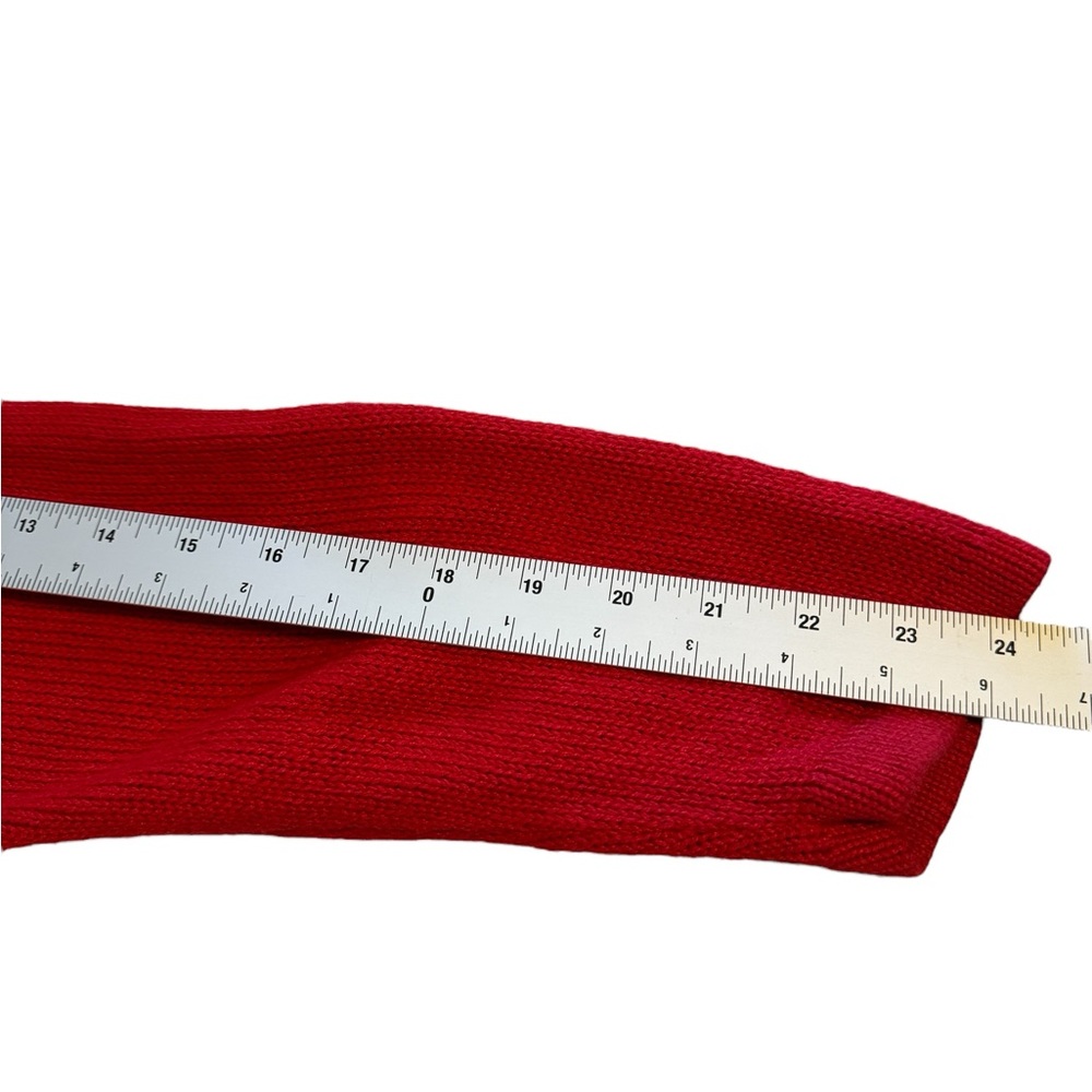 Basic Editions Red Holiday Cardigan - Picture 5 of 10